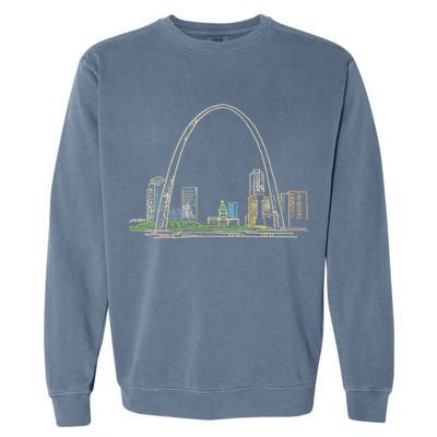Gateway Arch St Louis Garment-Dyed Sweatshirt
