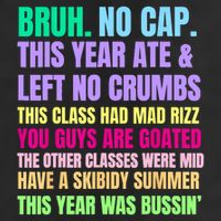 Gen A Slang Teachers Happy Last Day Of School 2025 Funny 7 Panel Mesh Trucker Snapback Hat