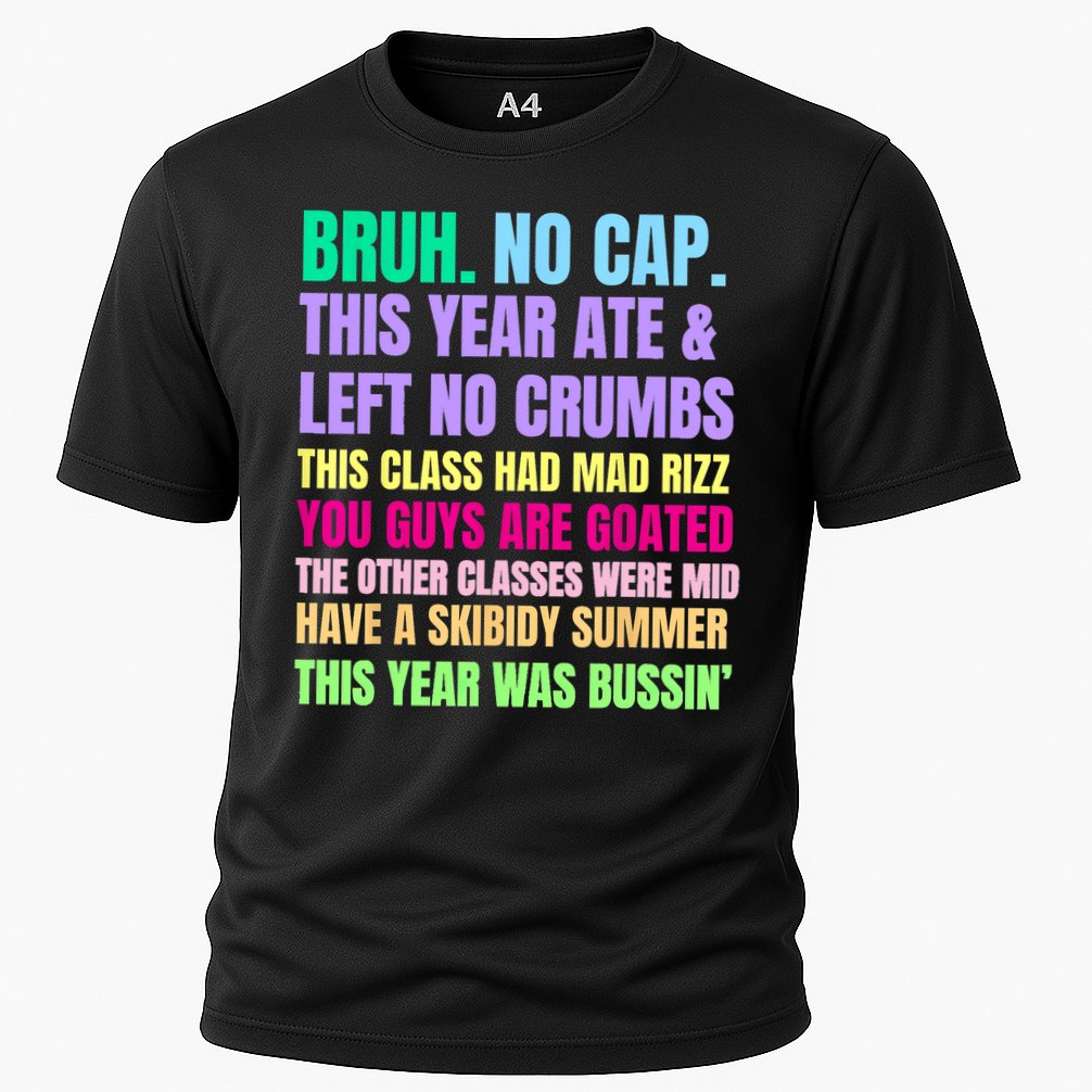 Gen A Slang Teachers Happy Last Day Of School 2025 Funny Cooling Performance Crew T-Shirt