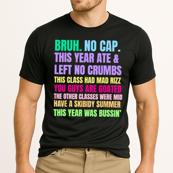 Gen A Slang Teachers Happy Last Day Of School 2025 Funny Cooling Performance Crew T-Shirt