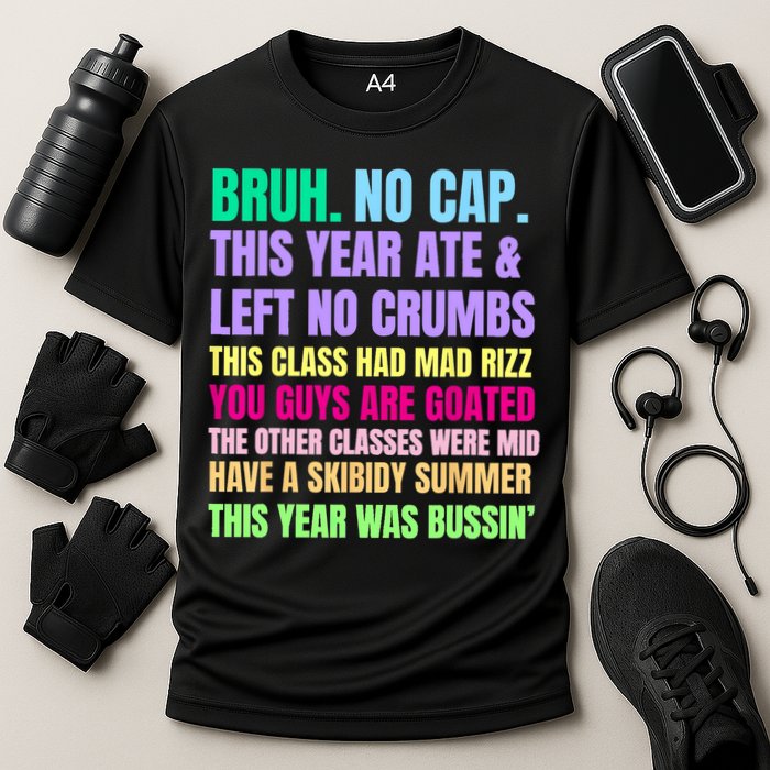 Gen A Slang Teachers Happy Last Day Of School 2025 Funny Cooling Performance Crew T-Shirt