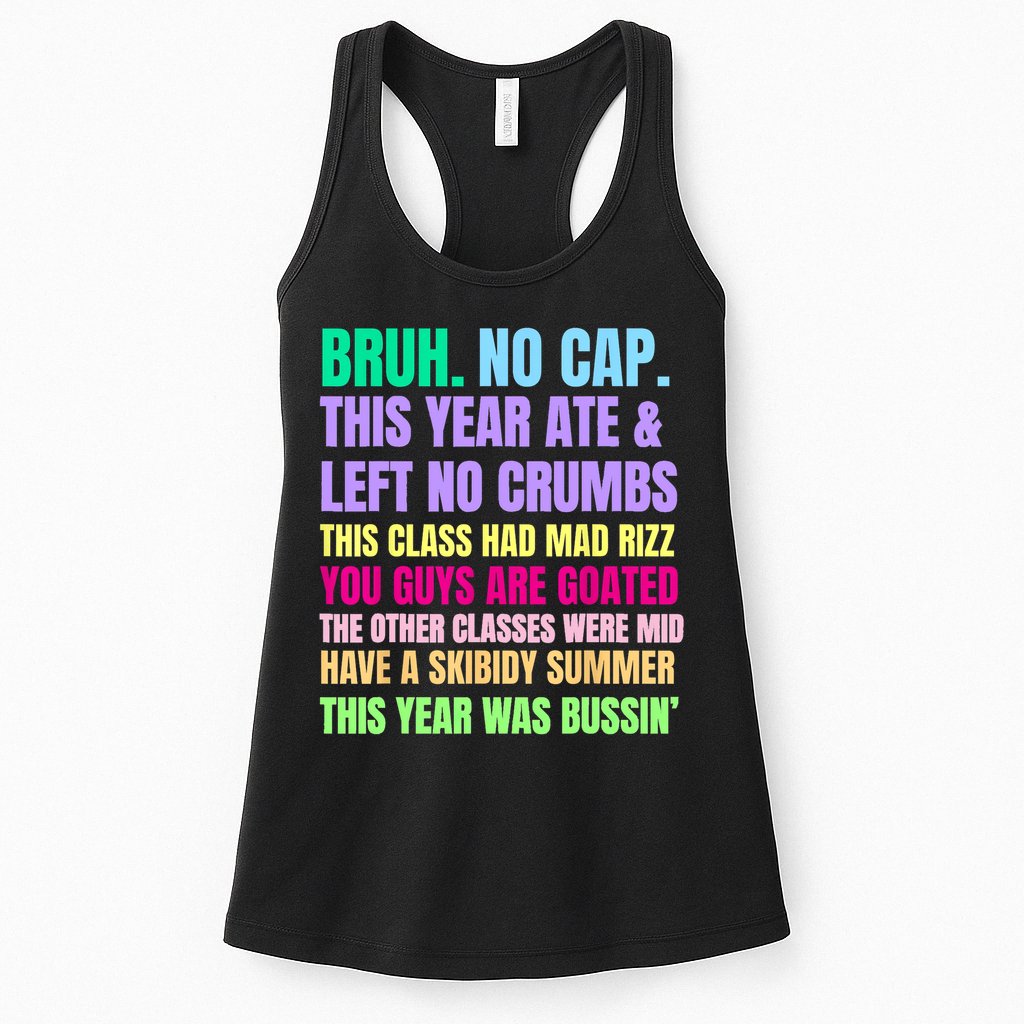 Gen A Slang Teachers Happy Last Day Of School 2025 Funny Womens Tank Top
