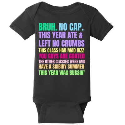 Gen A Slang Teachers Happy Last Day Of School 2025 Funny Baby Bodysuit