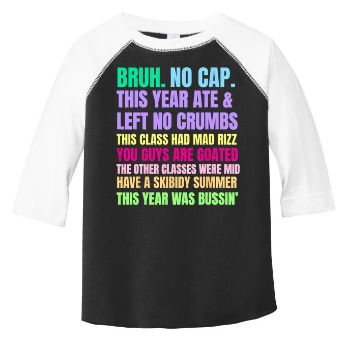 Gen A Slang Teachers Happy Last Day Of School 2025 Funny Toddler Fine Jersey T-Shirt