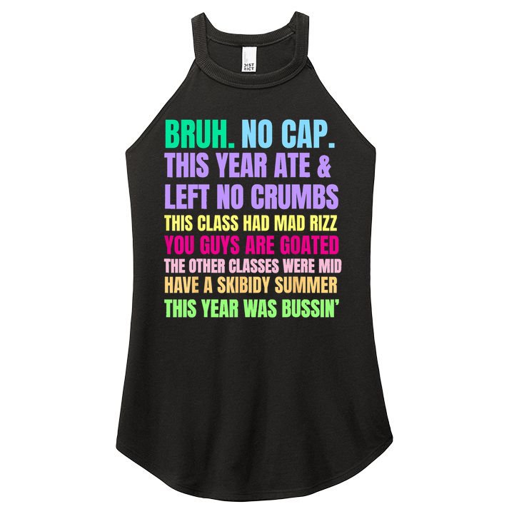 Gen A Slang Teachers Happy Last Day Of School 2025 Funny Women's Perfect Tri Rocker Tank