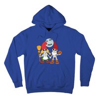 Gnome And Skeleton Halloween Meaningful Gift Hoodie