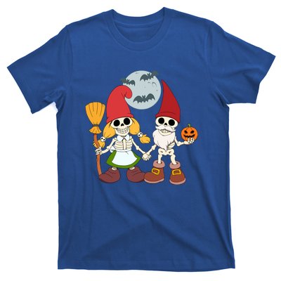 Gnome And Skeleton Halloween Meaningful Gift T-Shirt