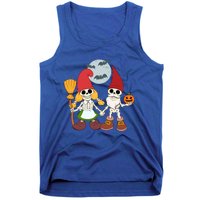 Gnome And Skeleton Halloween Meaningful Gift Tank Top