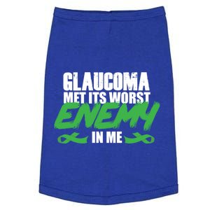 Glaucoma Awareness Survivor Therapy Warrior Gift Doggie Tank