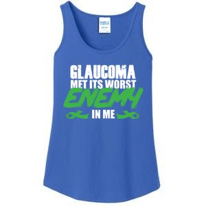 Glaucoma Awareness Survivor Therapy Warrior Gift Ladies Essential Tank