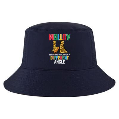 Giraffe Autism Seeing World Different Angle Awareness  Cool Comfort Performance Bucket Hat