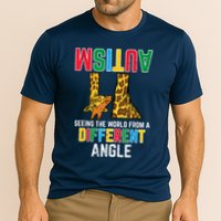 Giraffe Autism Seeing World Different Angle Awareness  Cooling Performance Crew T-Shirt