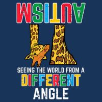 Giraffe Autism Seeing World Different Angle Awareness  Cooling Performance Crew T-Shirt