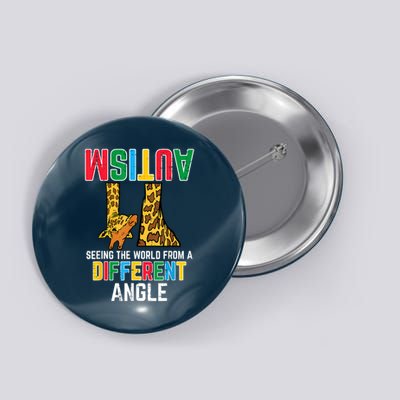 Giraffe Autism Seeing World Different Angle Awareness  Button