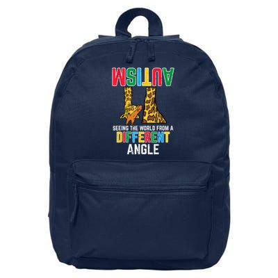 Giraffe Autism Seeing World Different Angle Awareness  16 in Basic Backpack