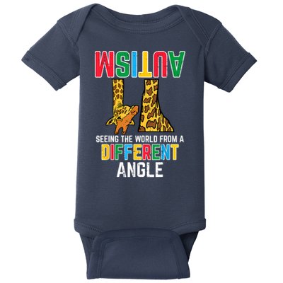 Giraffe Autism Seeing World Different Angle Awareness  Baby Bodysuit