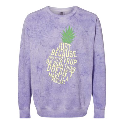 Gus And Spencer Funny Pineapple Psych Colorblast Crewneck Sweatshirt