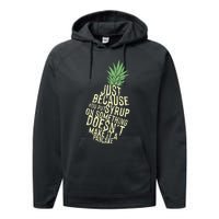 Gus And Spencer Funny Pineapple Psych Performance Fleece Hoodie