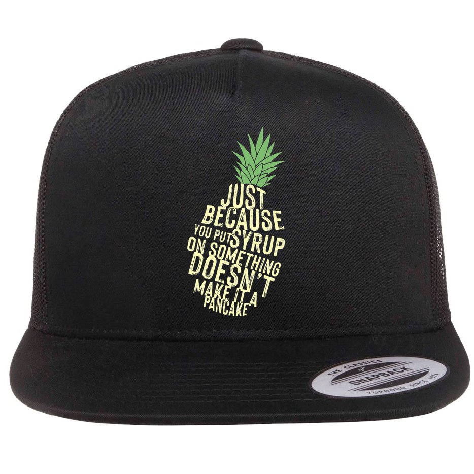 Gus And Spencer Funny Pineapple Psych Flat Bill Trucker Hat