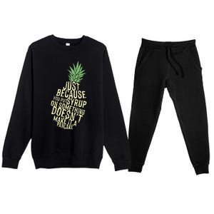 Gus And Spencer Funny Pineapple Psych Premium Crewneck Sweatsuit Set