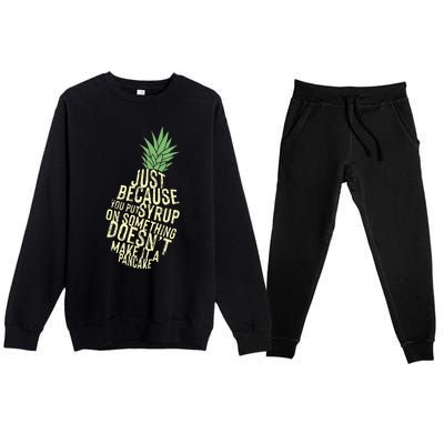 Gus And Spencer Funny Pineapple Psych Premium Crewneck Sweatsuit Set