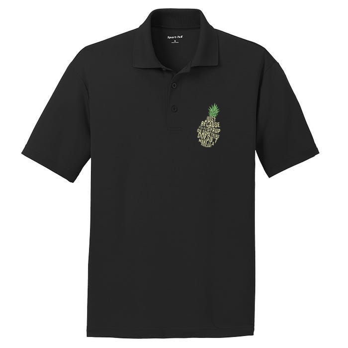 Gus And Spencer Funny Pineapple Psych PosiCharge RacerMesh Polo