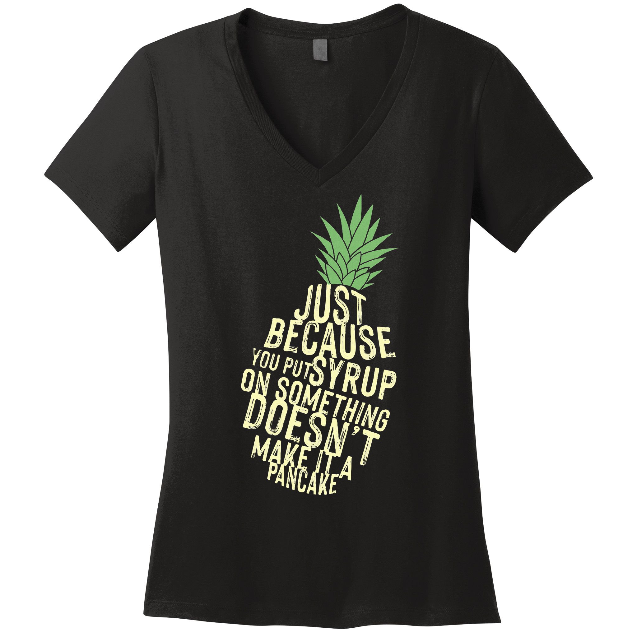 Gus And Spencer Funny Pineapple Psych Women's V-Neck T-Shirt