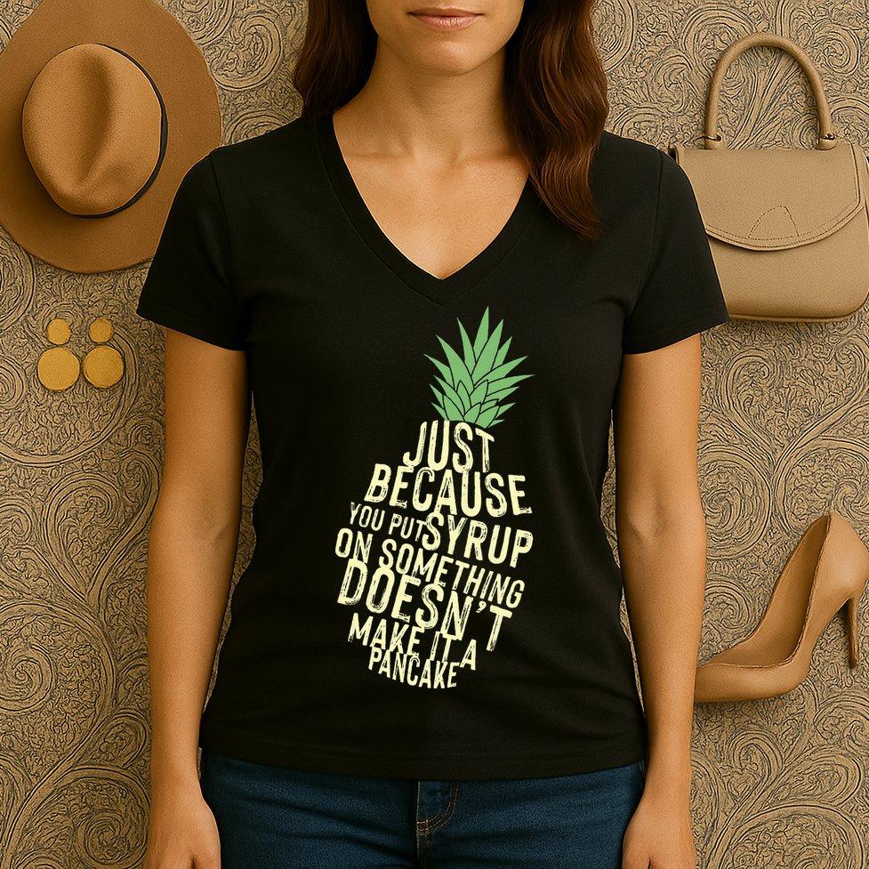 Gus And Spencer Funny Pineapple Psych Women's V-Neck T-Shirt