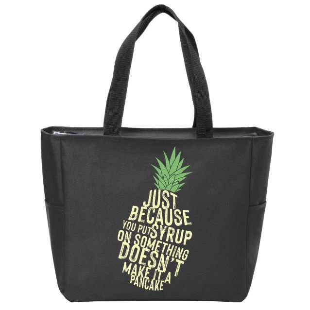 Gus And Spencer Funny Pineapple Psych Zip Tote Bag