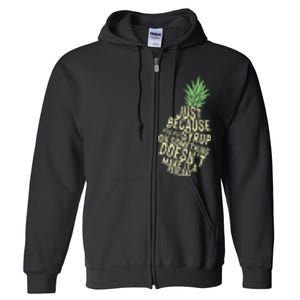 Gus And Spencer Funny Pineapple Psych Full Zip Hoodie