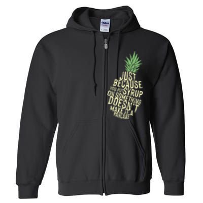 Gus And Spencer Funny Pineapple Psych Full Zip Hoodie