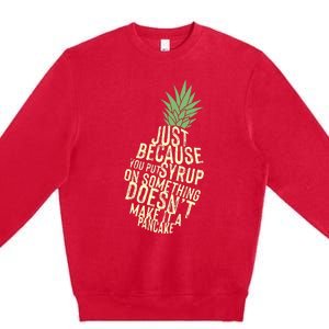 Gus And Spencer Funny Pineapple Psych Premium Crewneck Sweatshirt