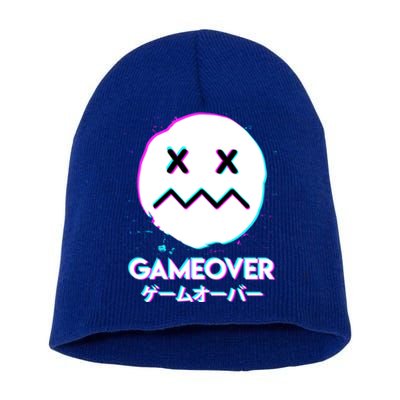 Gameover Acid Smile Techno Music Japan Design Gift Short Acrylic Beanie