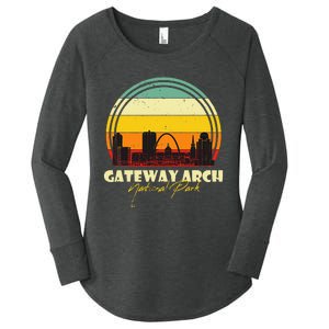 Gateway Arch St Louis National Park Missouri Souvenir Women's Perfect Tri Tunic Long Sleeve Shirt