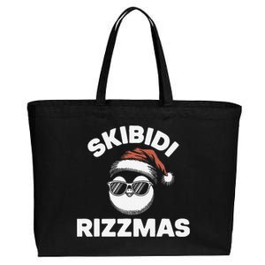 Gen Alpha Slang Christmas Penguin Cotton Canvas Jumbo Tote