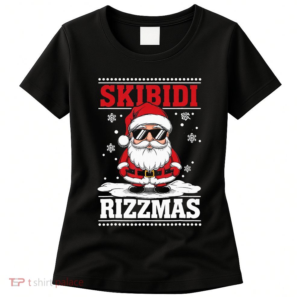 Gen Alpha Slang Christmas Penguin Womens T-Shirt
