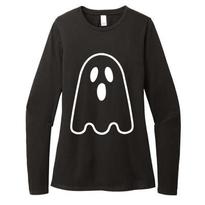 Ghost Adult Silly Ghost Face Costume Womens CVC Long Sleeve Shirt