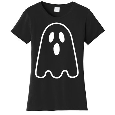 Ghost Adult Silly Ghost Face Costume Women's T-Shirt