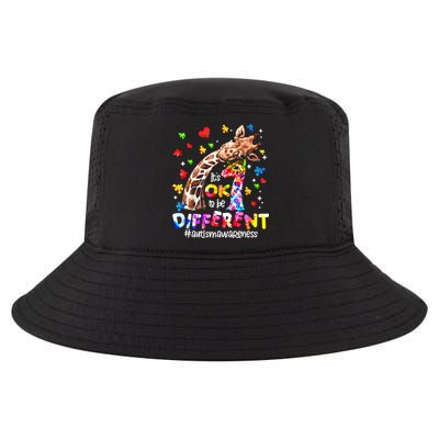 Giraffe Autism Seeing World Different Awareness Gift Cool Comfort Performance Bucket Hat