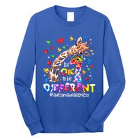 Giraffe Autism Seeing World Different Awareness Gift Long Sleeve Shirt