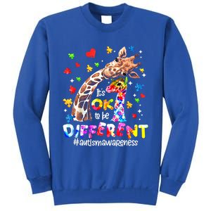 Giraffe Autism Seeing World Different Awareness Gift Sweatshirt