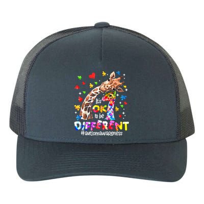 Giraffe Autism Seeing World Different Awareness Gift Yupoong Adult 5-Panel Trucker Hat