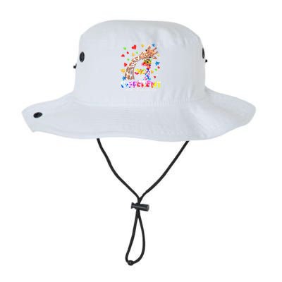 Giraffe Autism Seeing World Different Awareness Gift Legacy Cool Fit Booney Bucket Hat