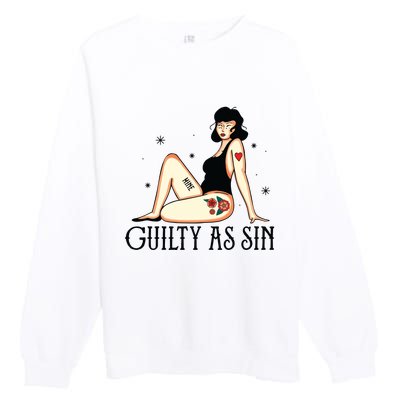 Guilty As Sin Premium Crewneck Sweatshirt