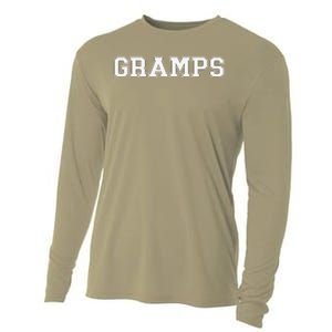 Gramps Athletic Sport Varsity College Style Fathers Day Cooling Performance Long Sleeve Crew