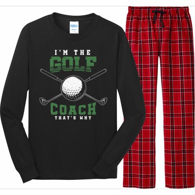 Golfing Athlete Sports Trainer Golfer Golf Club Golf Coach Gift Long Sleeve Pajama Set