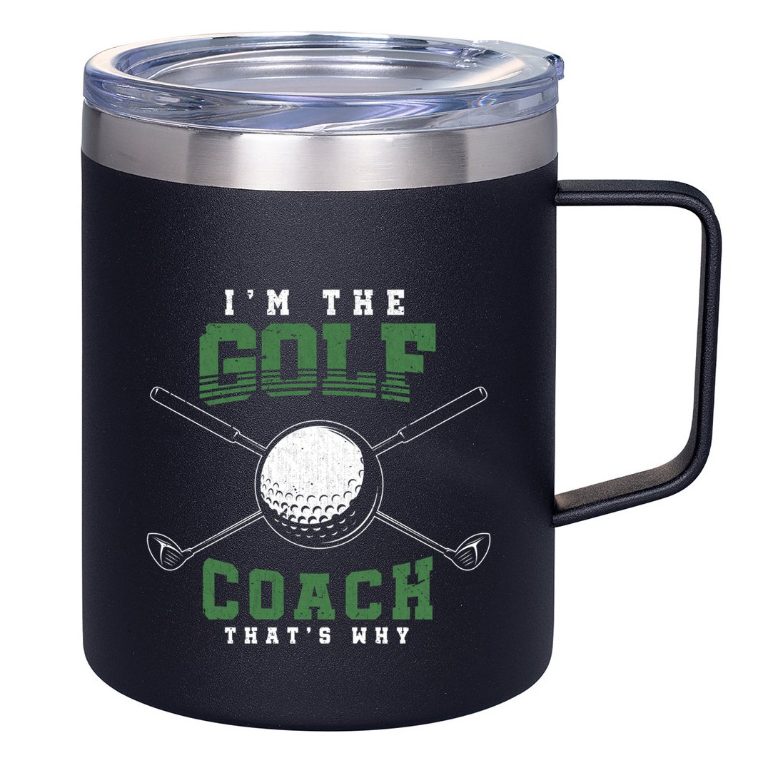 Golfing Athlete Sports Trainer Golfer Golf Club Golf Coach Gift 12oz Stainless Steel Coffee Mug