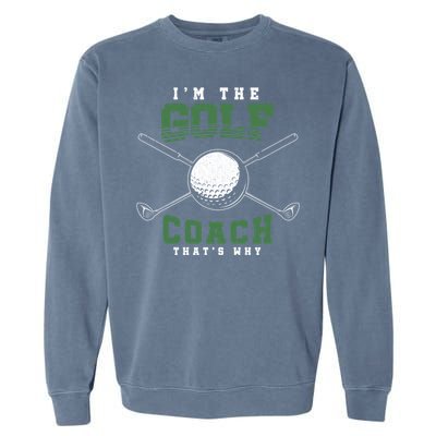 Golfing Athlete Sports Trainer Golfer Golf Club Golf Coach Gift Garment-Dyed Sweatshirt