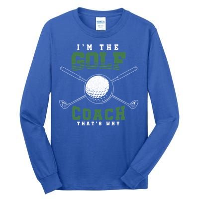 Golfing Athlete Sports Trainer Golfer Golf Club Golf Coach Gift Tall Long Sleeve T-Shirt