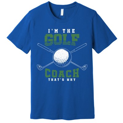 Golfing Athlete Sports Trainer Golfer Golf Club Golf Coach Gift Premium T-Shirt